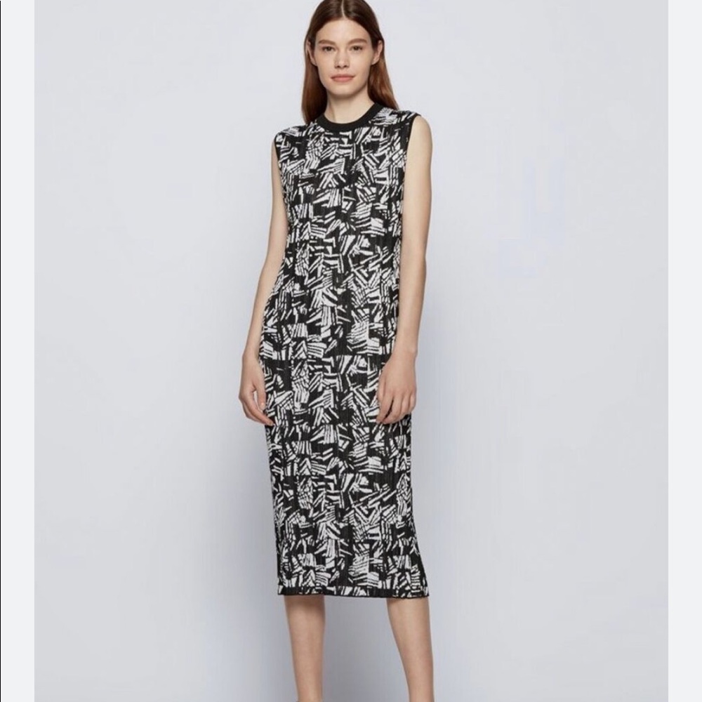 Hugo Boss Feyre Knit Midi Dress